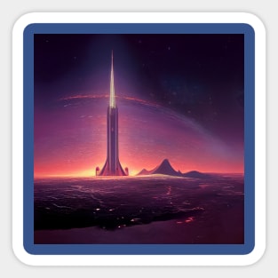 Interplanetary Spaceport Sticker